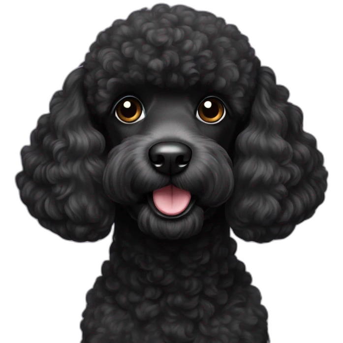 black poodle emoji