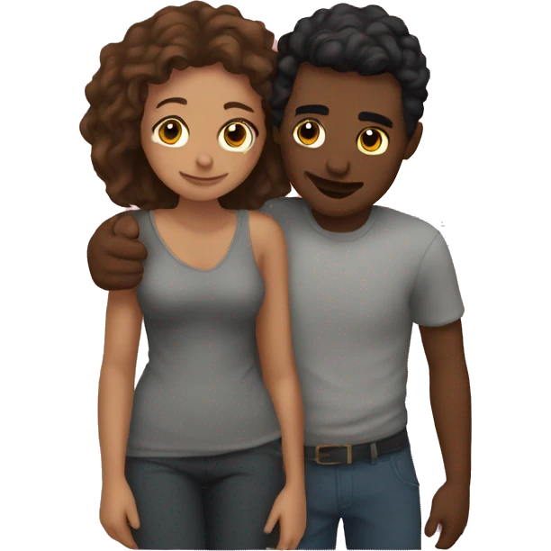 A couple cuddling  emoji