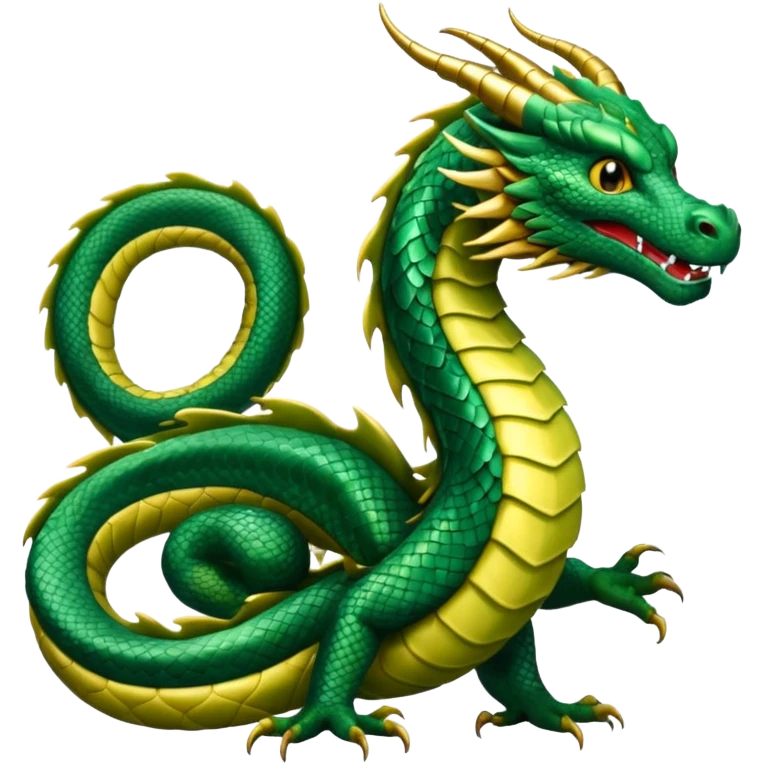 Eastern dragon straight  emoji