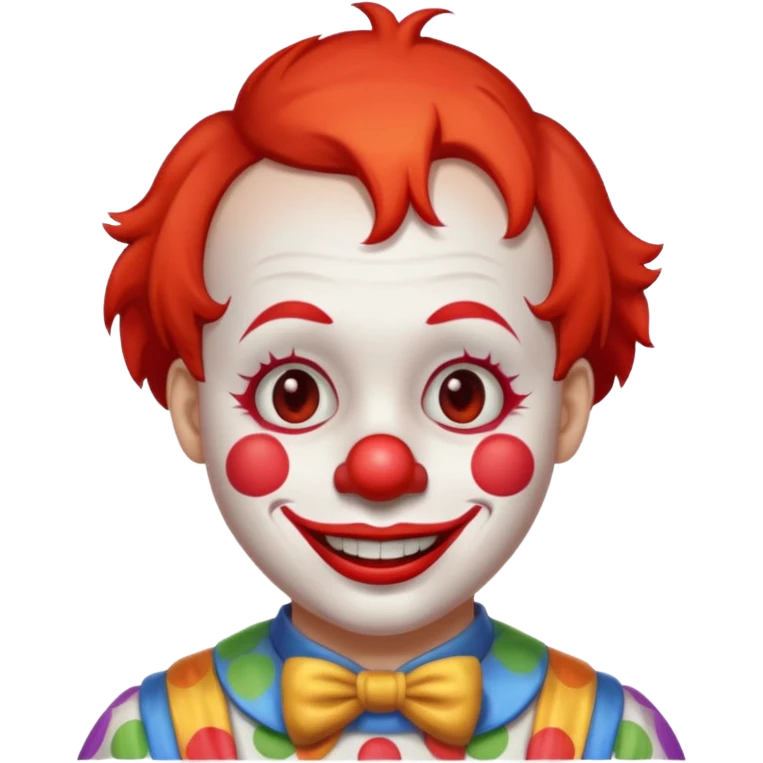  short hair clown emoji