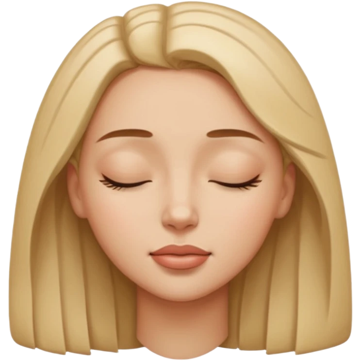 woman eyes closed emoji