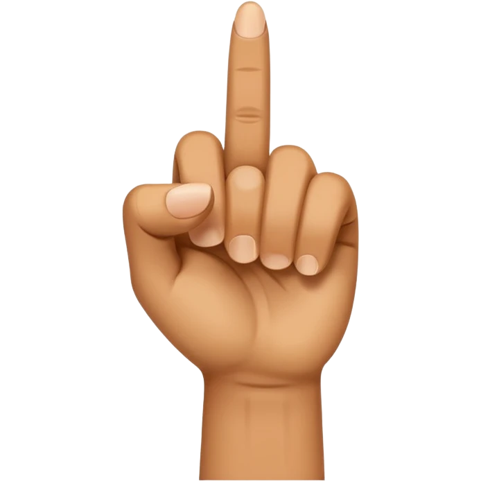 finger pointing straight ahead emoji