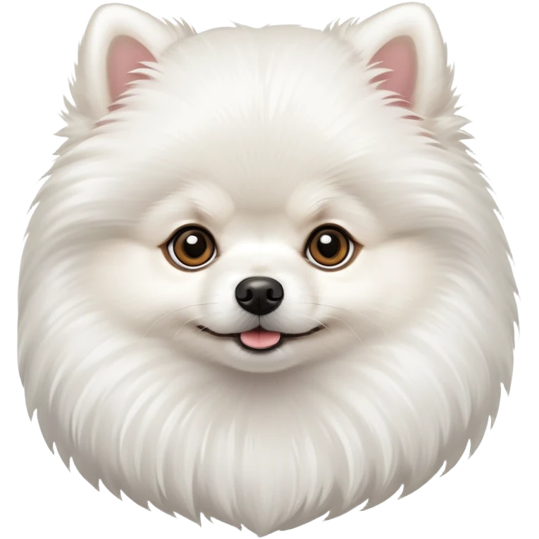 White Pomeranian emoji