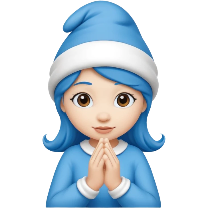 girl smurf  emoji