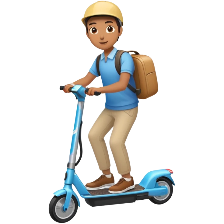 person riding an electric scooter emoji