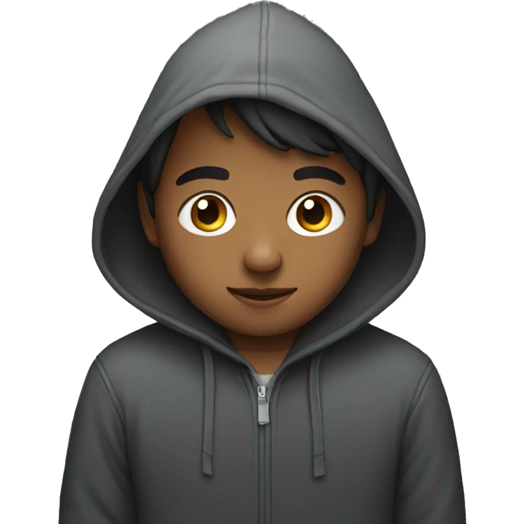 boy wearing a hoodie  emoji