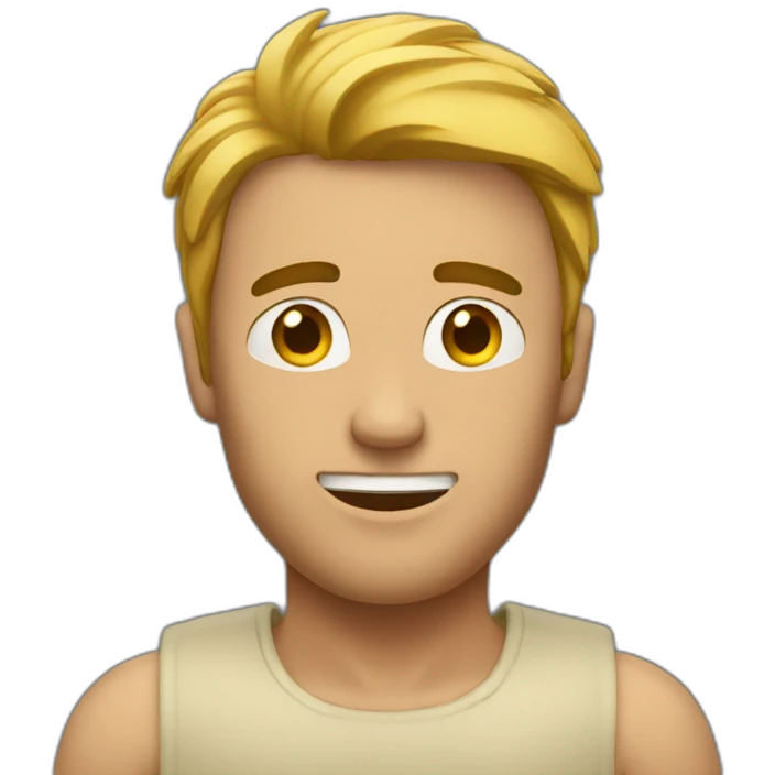 Man with arms above his head emoji