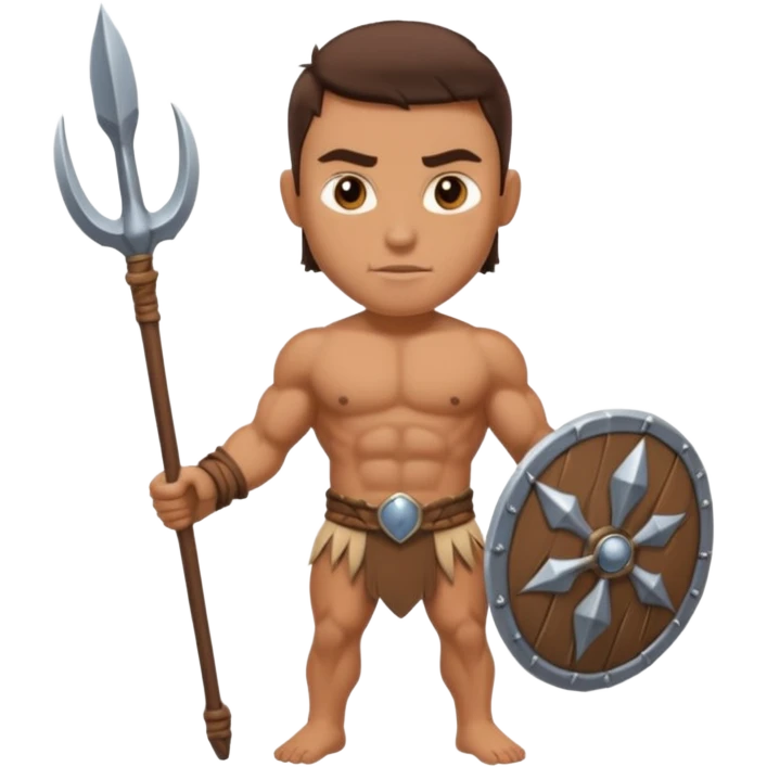 the first human with spears emoji