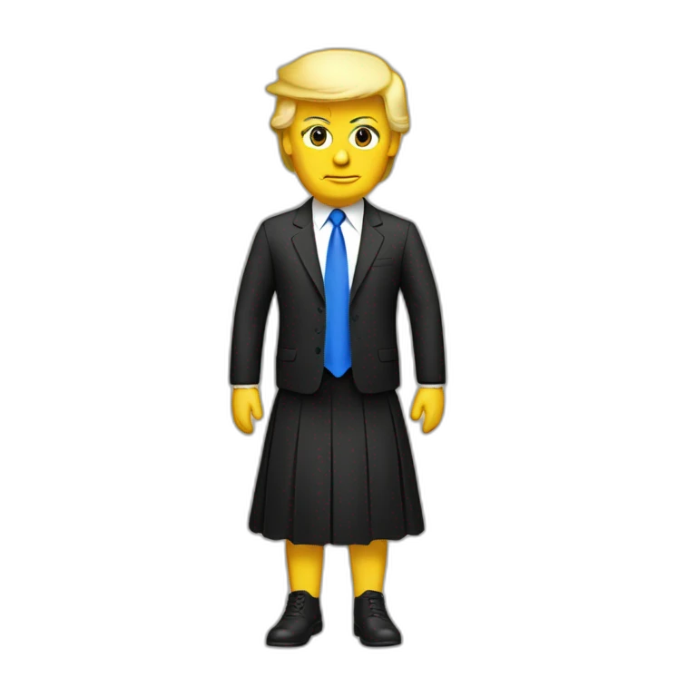 trump-in-a-skirt emoji