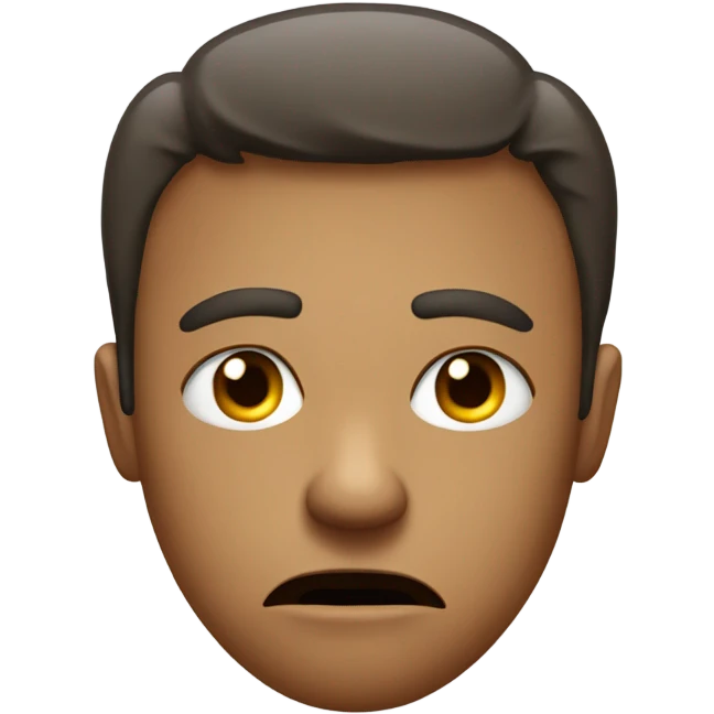 Angry face emoji