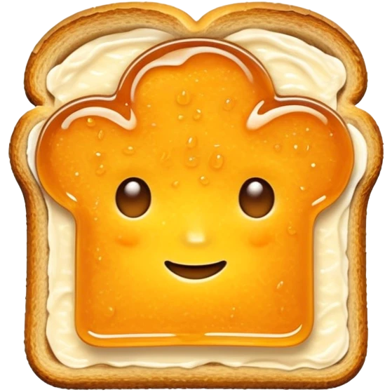 toast with orange marmalade spread emoji