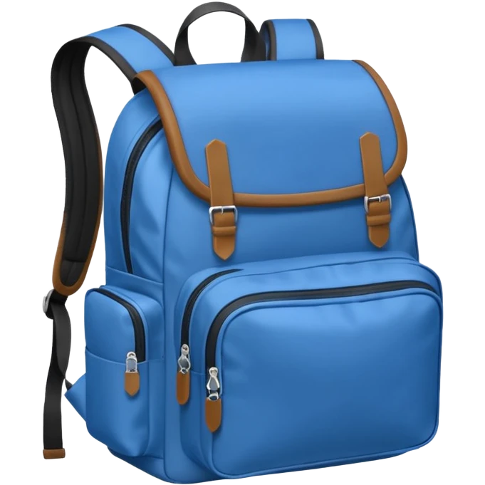 blue small backpack emoji