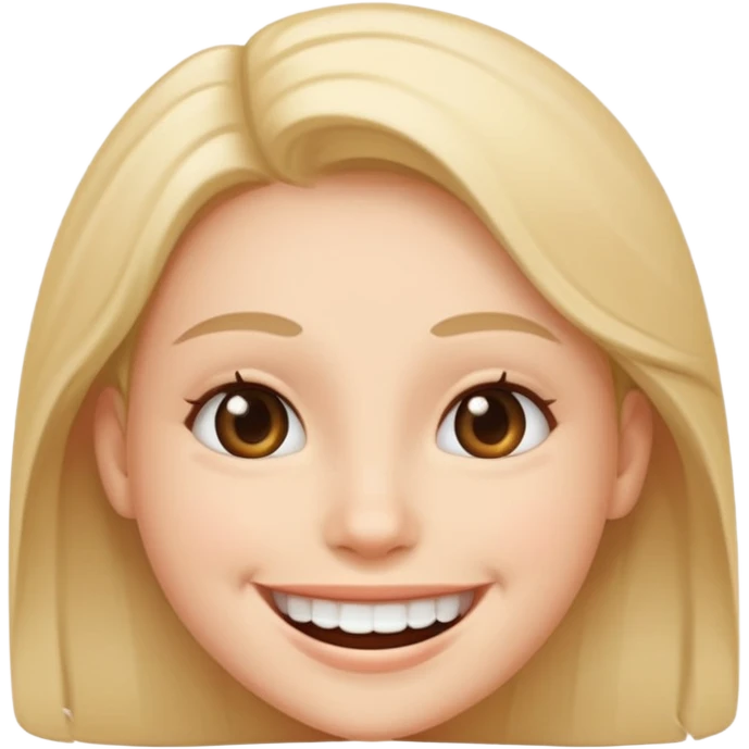 a carbige with a very big smile emoji