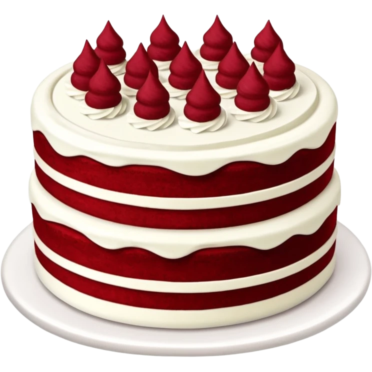Red velvet cake emoji