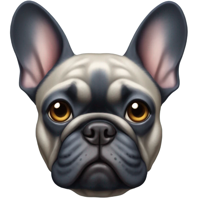 blue french bulldog  emoji