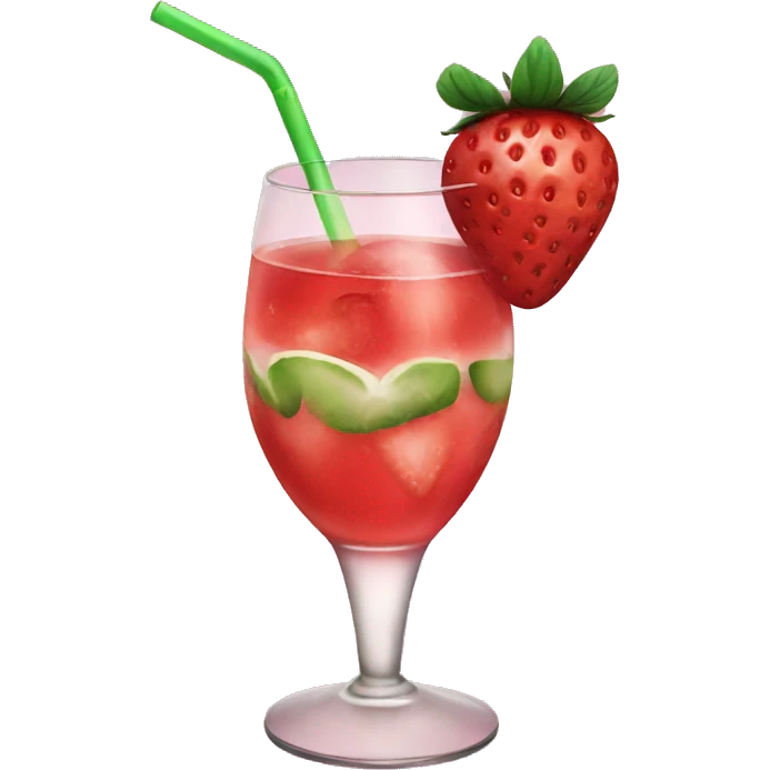 Strawberry cocktails  emoji