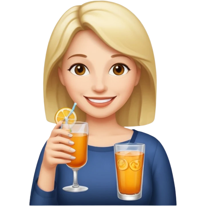 Mamma med en dricka  emoji