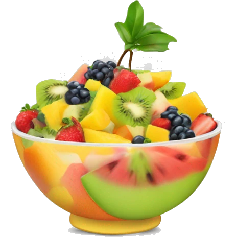 Fruit salad in a bowl emoji