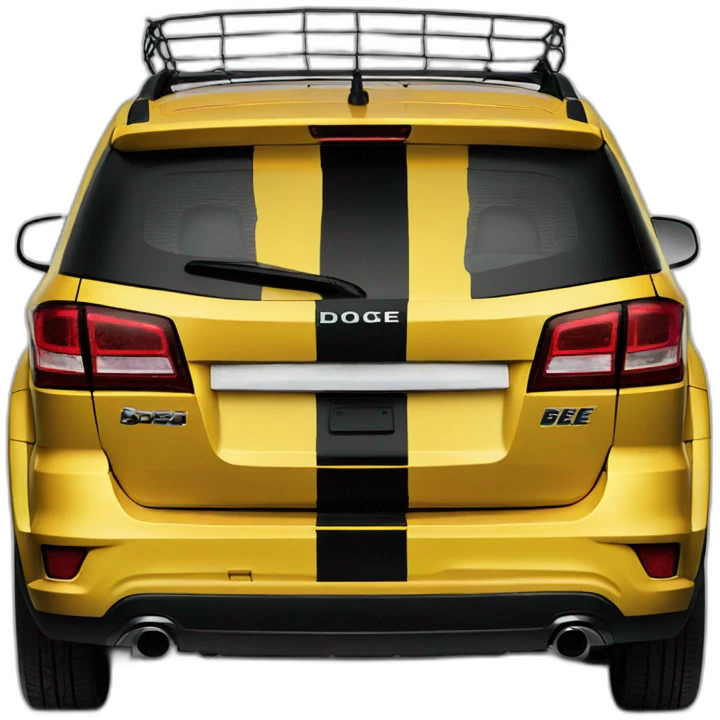 Dodge Journey painted as bee emoji