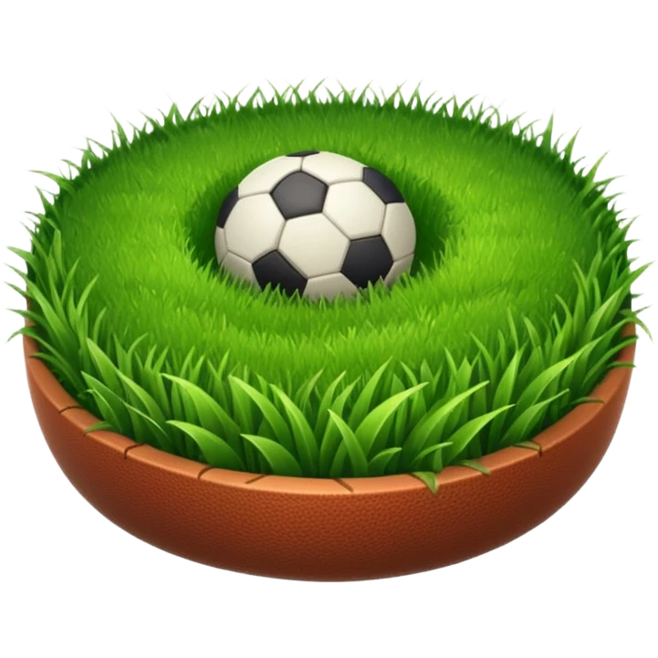  circular patch of football grass emoji