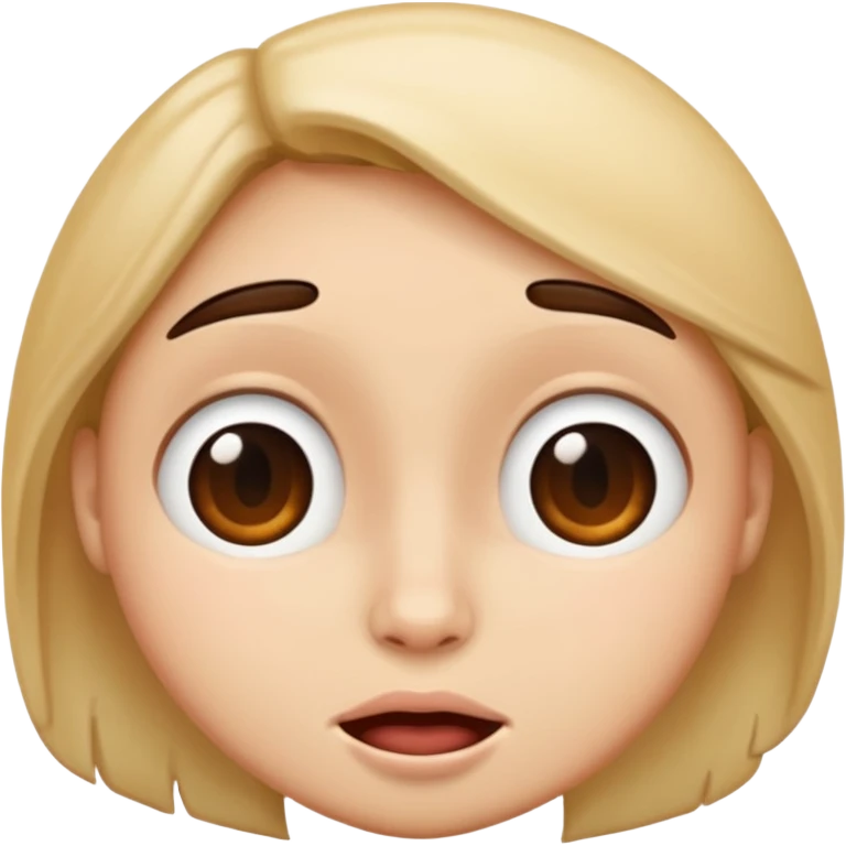 face with the expression of duhhh emoji