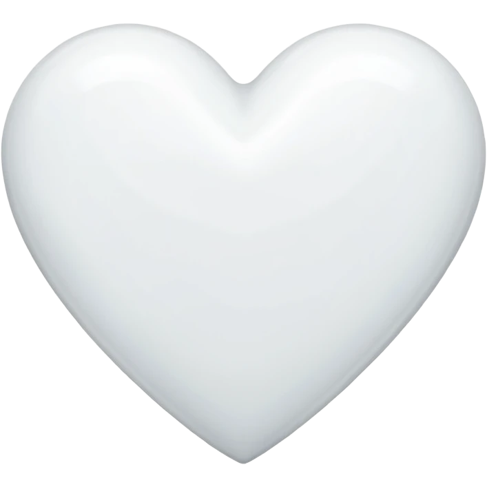 Coração branco emoji