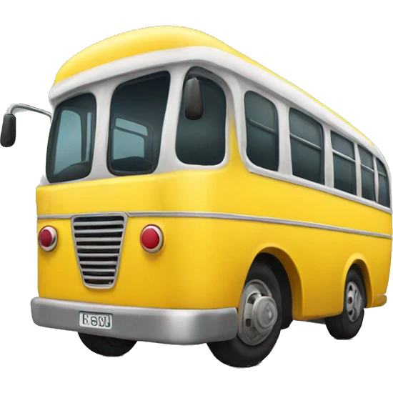 Yellow bus  emoji