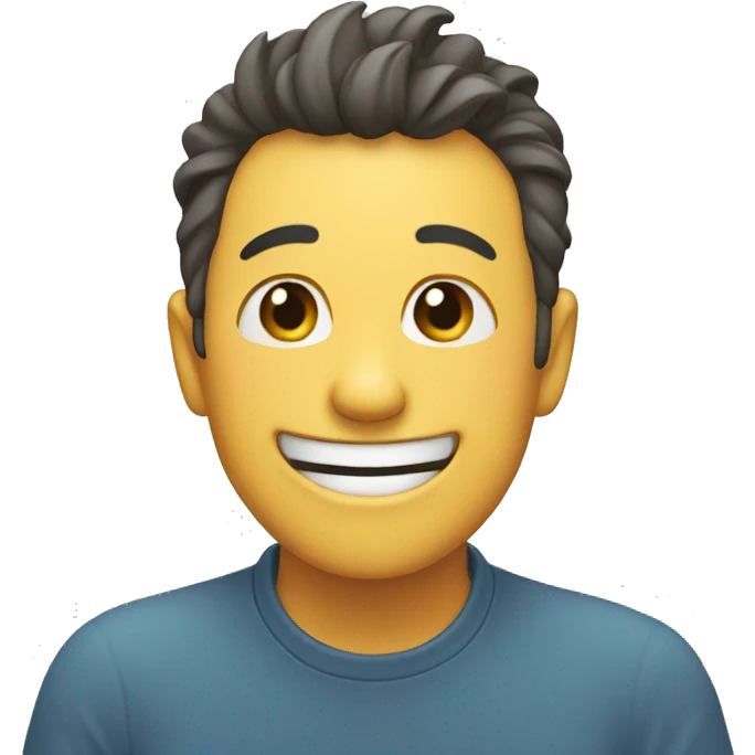 Hand on face while laughing  emoji