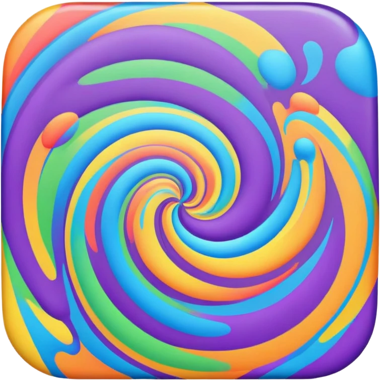 psychedelic pattern emoji