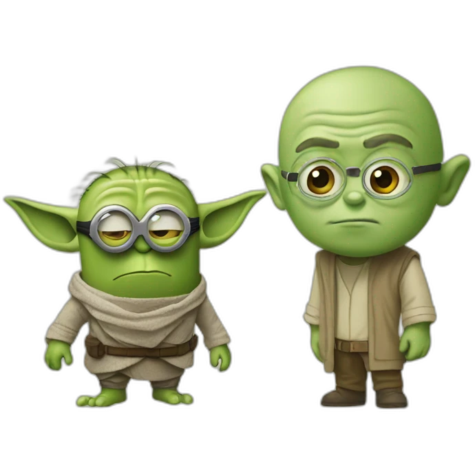 minion and yoda emoji
