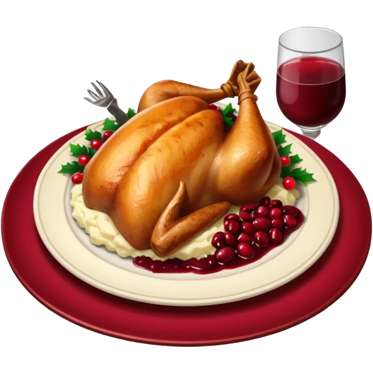 festive dinner plate emoji