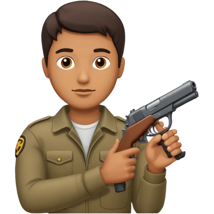 Man with gun emoji
