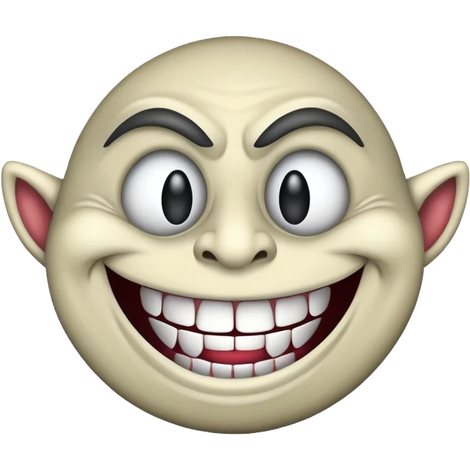 trollface meme, more evil expression emoji