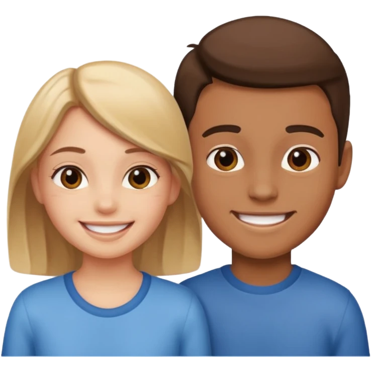 Girl besti and boy bestie  emoji