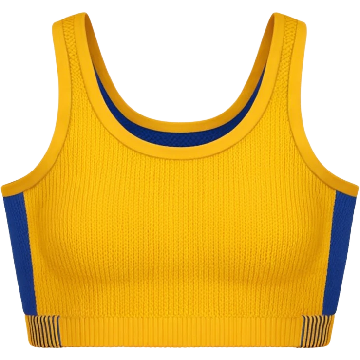 golden yellow crop top. emoji