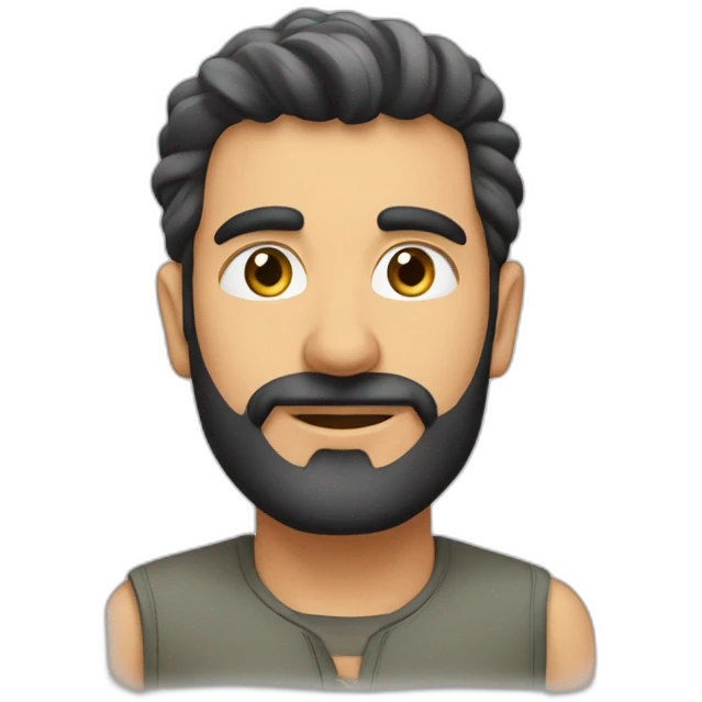 طفل شعر اسود emoji