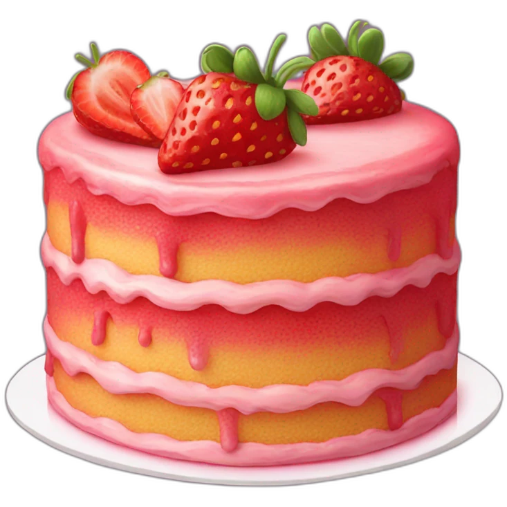 strawberry cake emoji