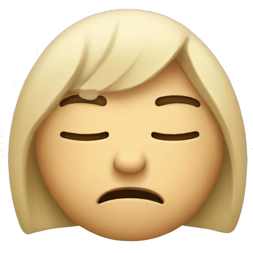 Sleepy emoji
