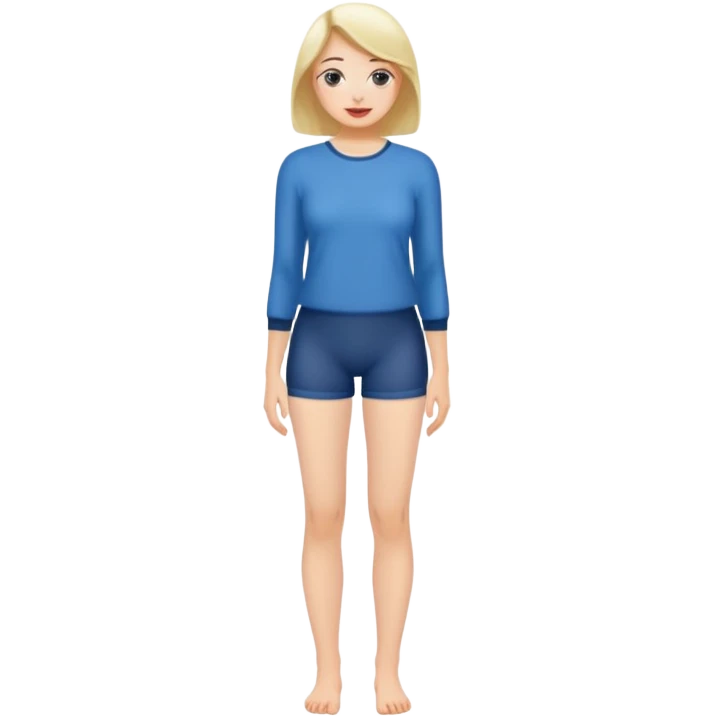 Bottom half of naked lady with no pants on emoji