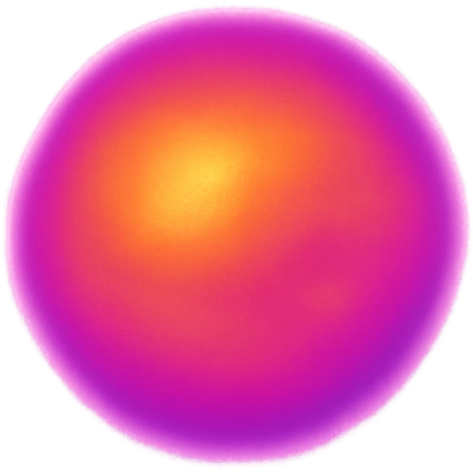 A circle in emoji style with a thermal camera effect, pink color emoji