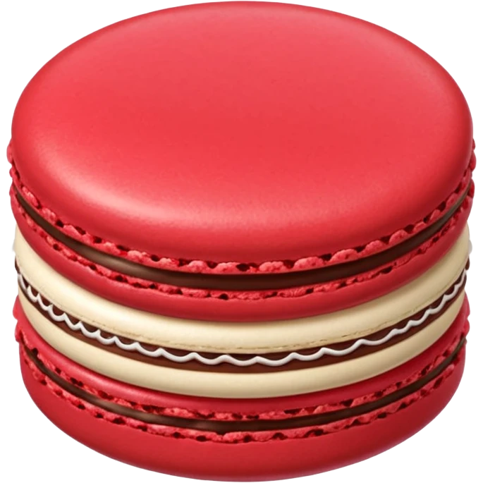 Le Durée Paris macaron red chocolate emoji