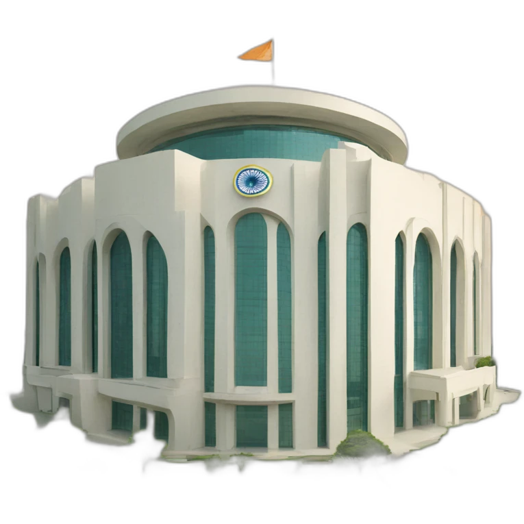 new lok sabha building Delhi India emoji