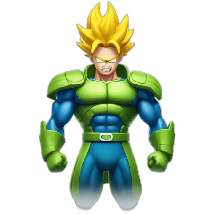 Vegéta super Sayan bleu emoji