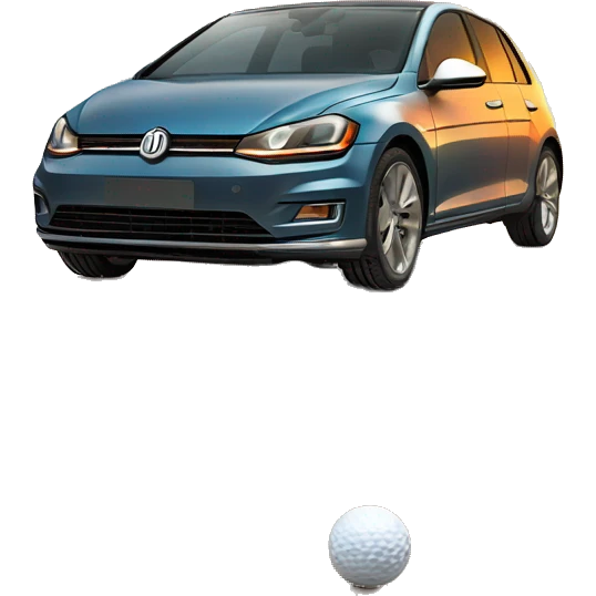 golf 8 on the sandy beach at sunset emoji