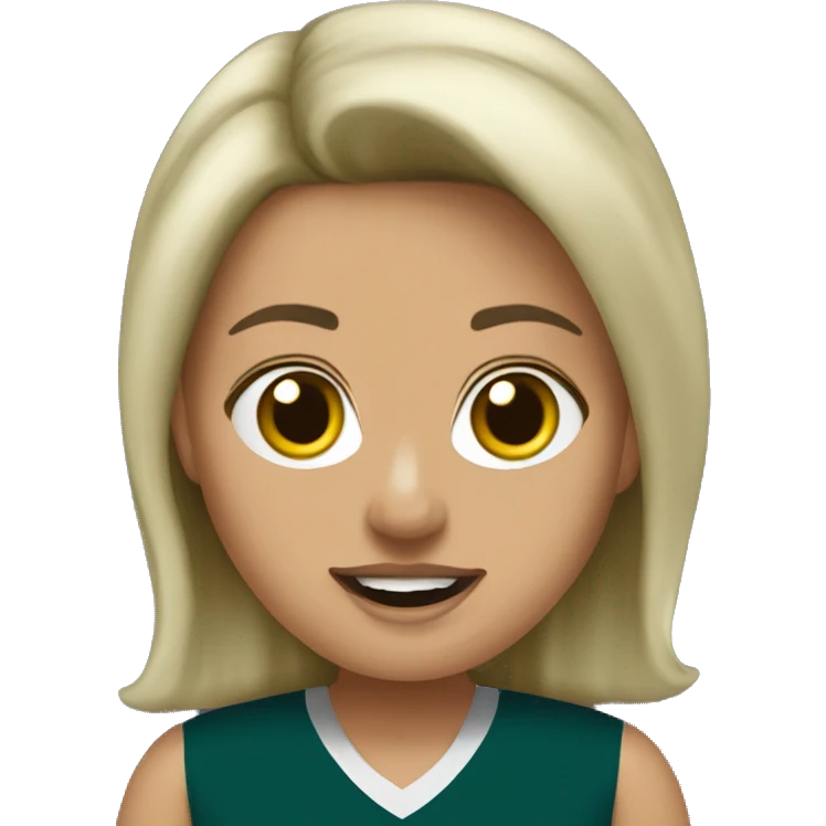female philadelphia eagles fan emoji