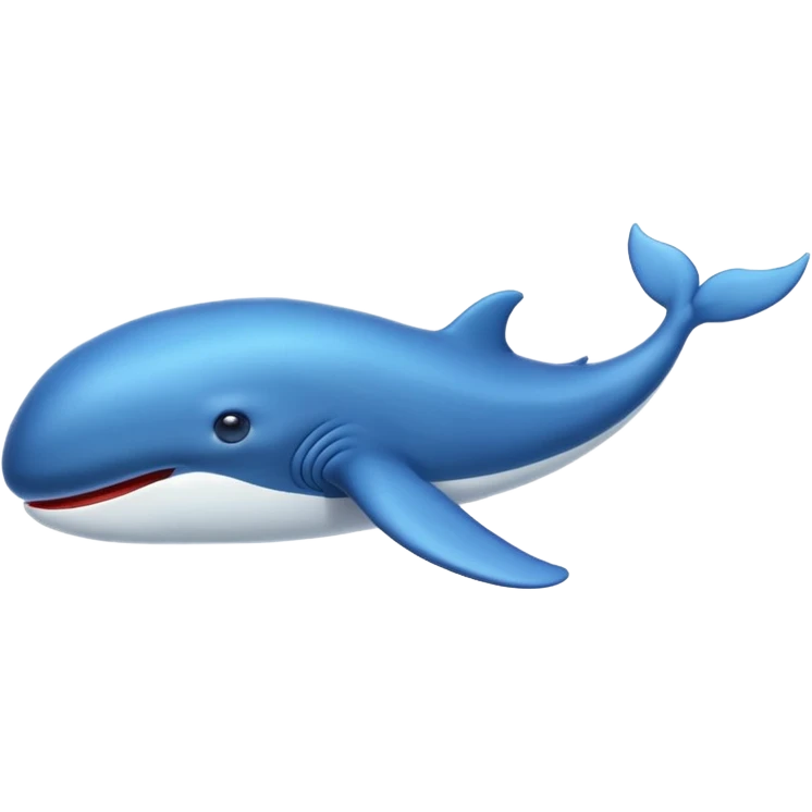 blue whale, apple emoji style emoji