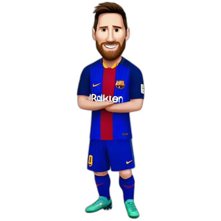 Messi with sitch emoji