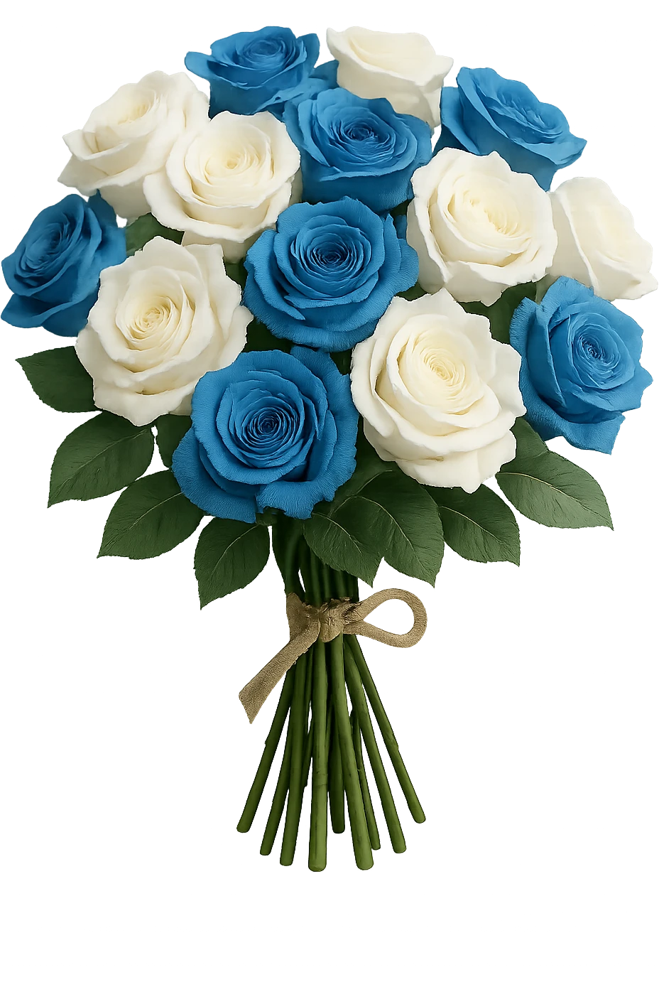 bouquet of white and blue roses , remove background emoji