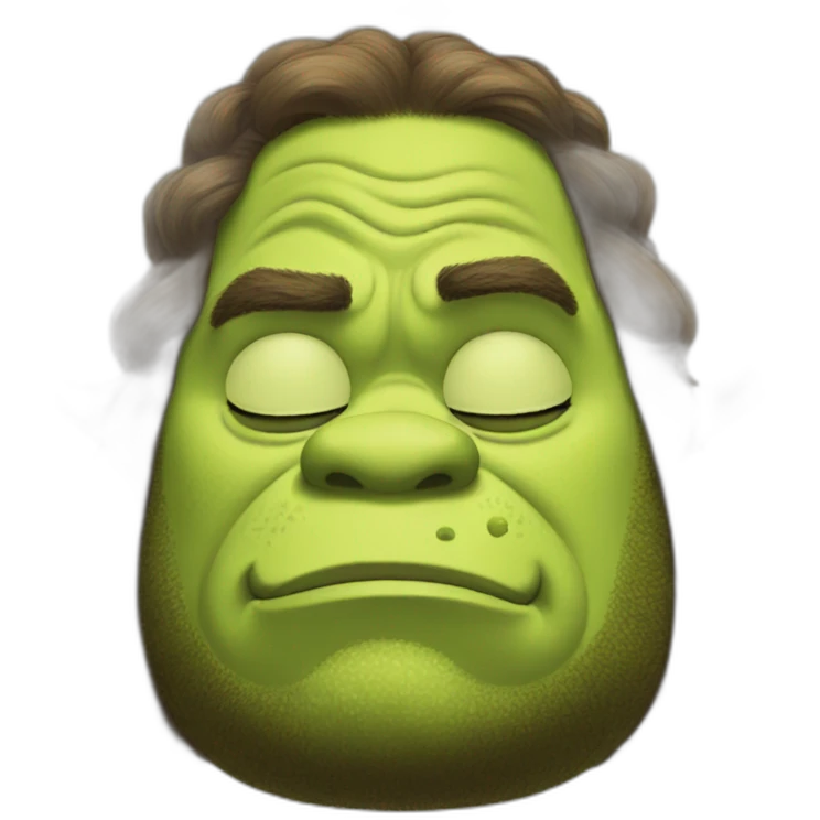 sleepy shrek emoji