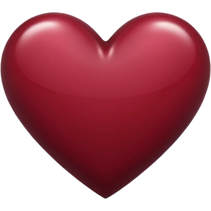 Maroon heart emoji